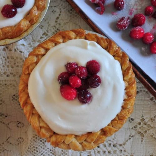 Sour Cream Dutch Cranberry Pie
