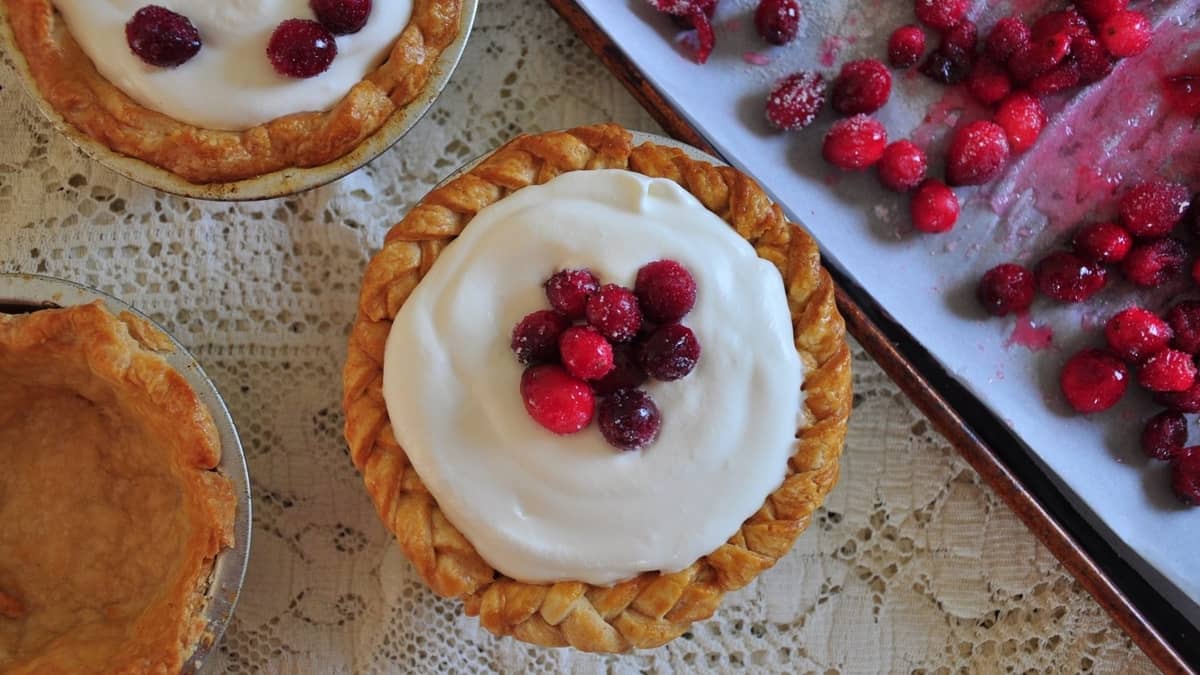 Sour Cream Dutch Cranberry Pie